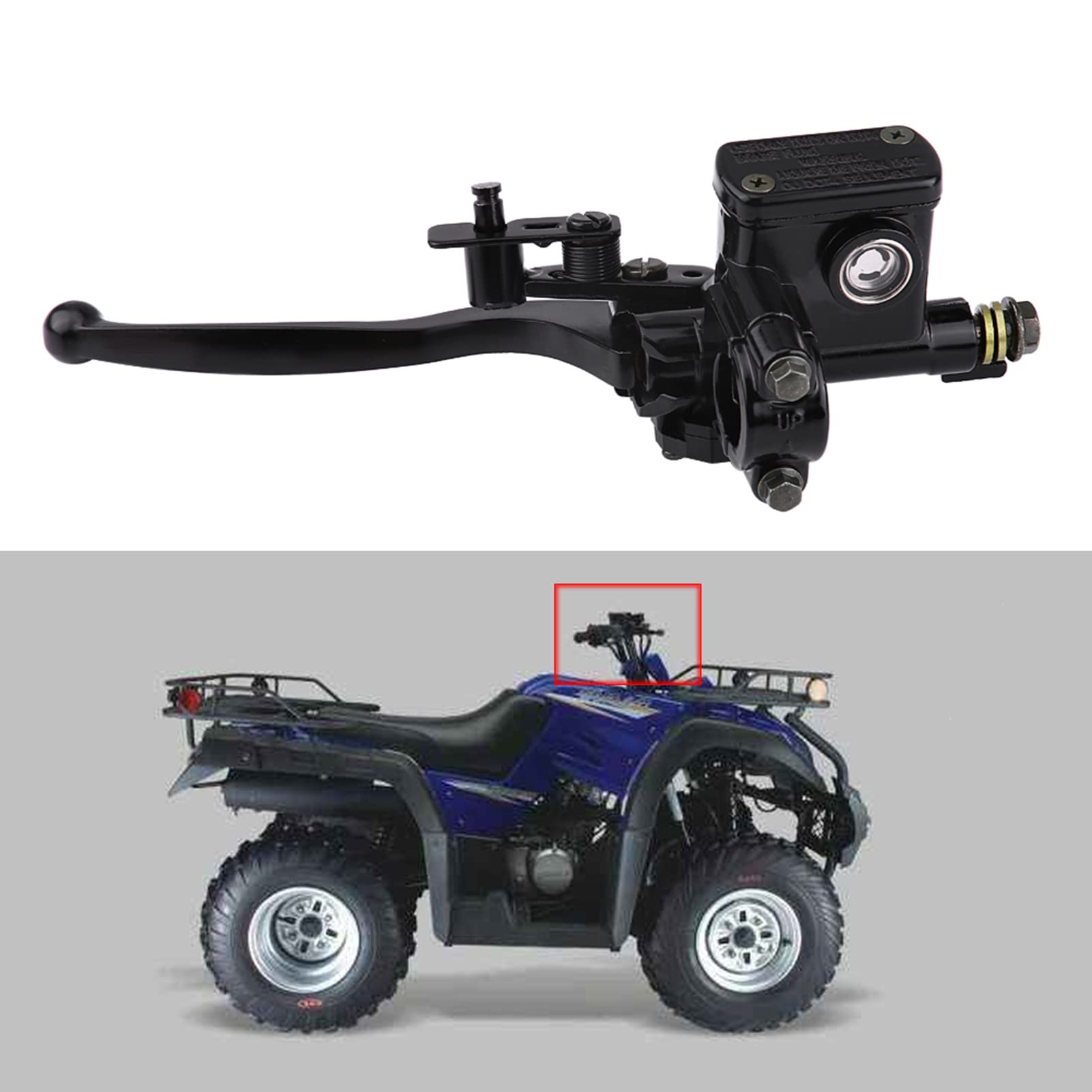 7/8" 22mm Pompa Freno Anteriore Anteriore Sinistro Freno Frizione Pompa a Leva Per 50cc 110cc 150cc Quad ATV