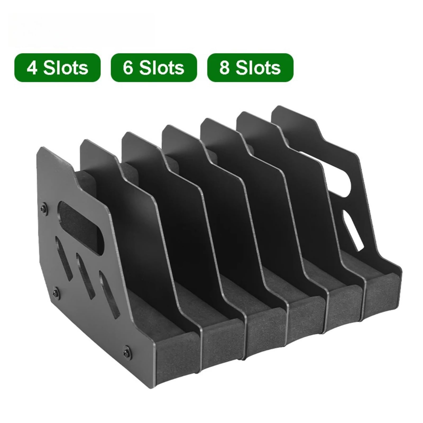 Supporto per Pistola in Schiuma Eva Morbida da 4/6/8 Slot per armadietto Porta-Pistola per riporre Armi da Fuoco, Revolver, Pistole e Altri Oggetti