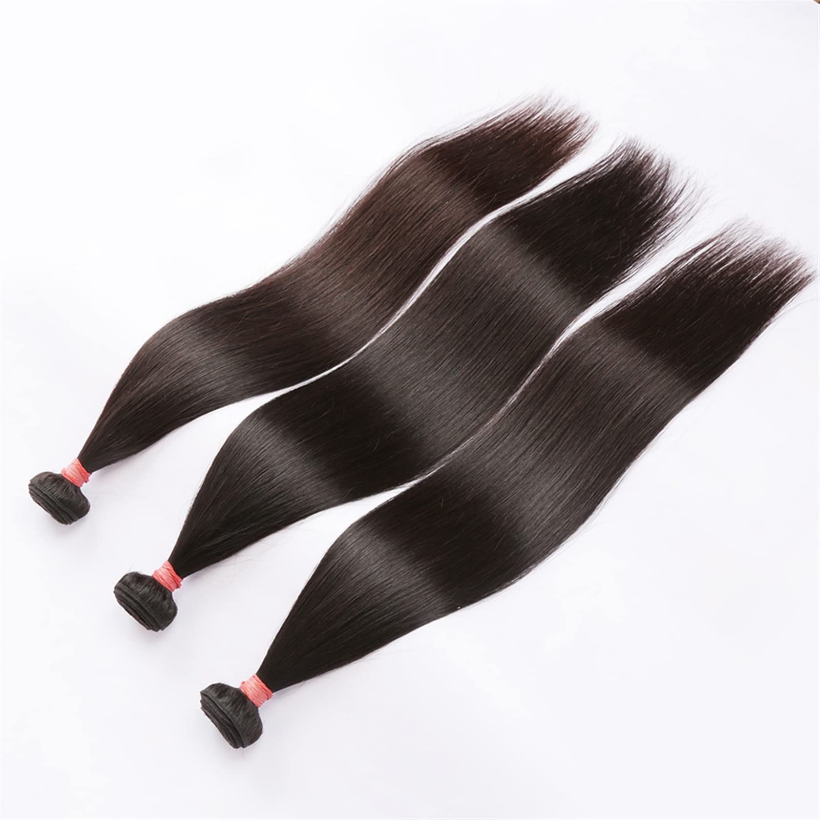 Tissage Cheveux Humain Brasses droites osseuses de 12-32 pouces avec dentelle 4x4 en dentelle frontale bouchons de tissage de cheveux brésiliens avec des paquets de cheveux humains de fermeture et une
