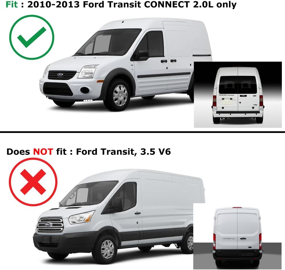 WellVisors in-Channel Side Window Visors Wind Deflectors 2Pcs Compatible with Ford Transit Connect 2010-2013 Rain Guards
