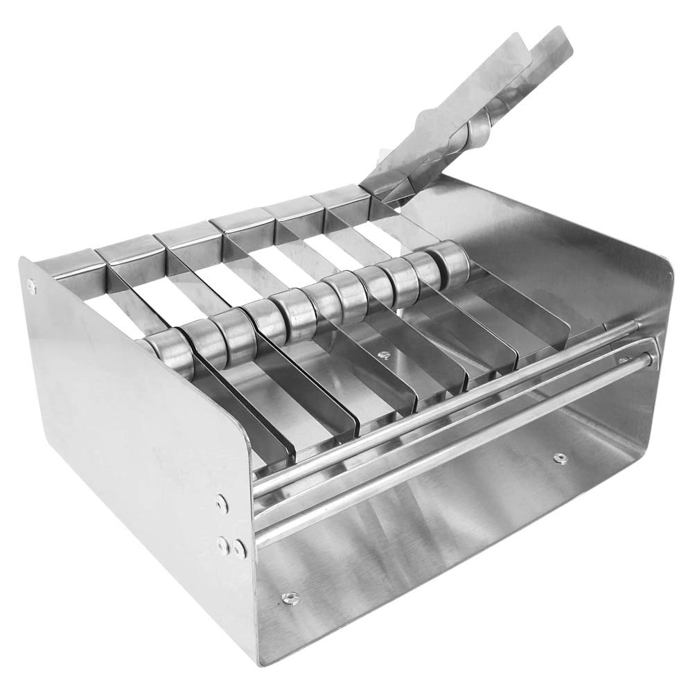 Dispenser per etichette 2,5 x 2,5 cm 23,5 x 19 x 11,7 cm argento metal – 1 unità