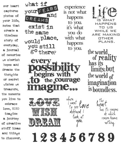 Stamper's Anonymous Tim Holtz Cling Stamps ~ Stuff to Say