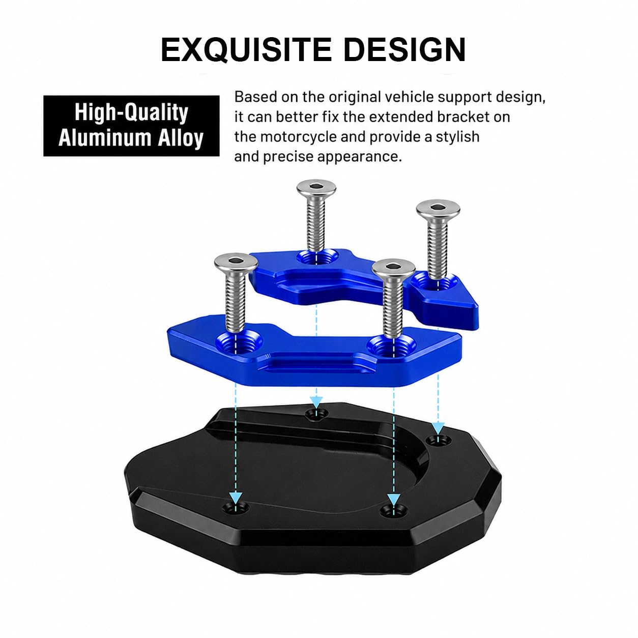 Piastra Cavalletto Moto per Yamaha MT-03 (2006-2014) | Materiale In Lega Di Alluminio Migliorare La Stabilità Wear-Resistant Estensione Cavalletto Moto