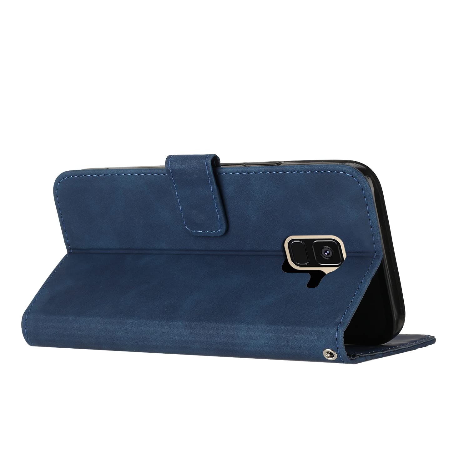 VQWQ Funda Compatible With Samsung Galaxy A8 2018 - Flip Billetera Funda De Cuero Soporte Y Cartera