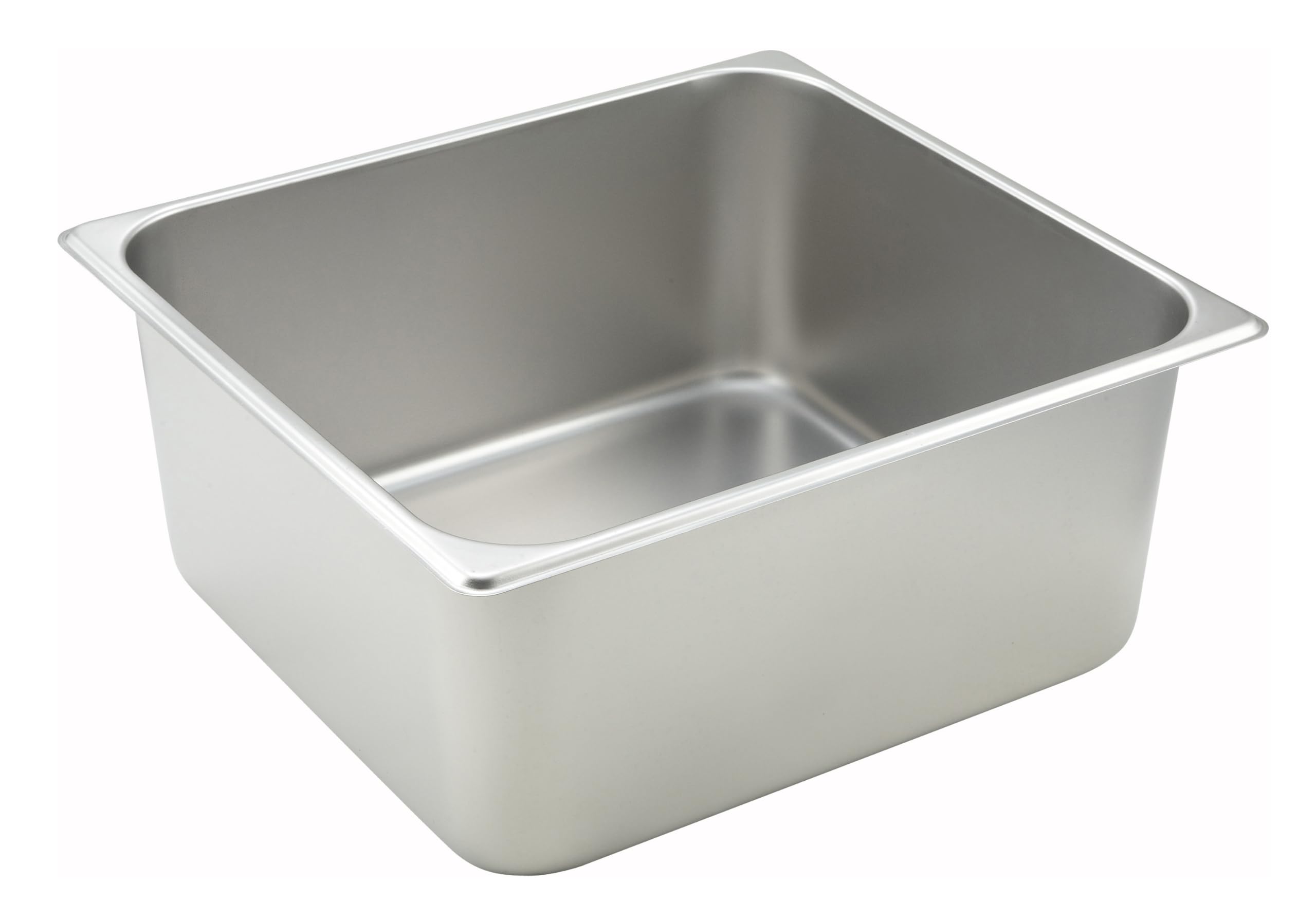 Winco 2/3 Size Stainless Steel Steam Table Pan -4