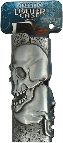 Mystic - Funda para encendedor de metal para encendedor BIC protector de encendedor doble