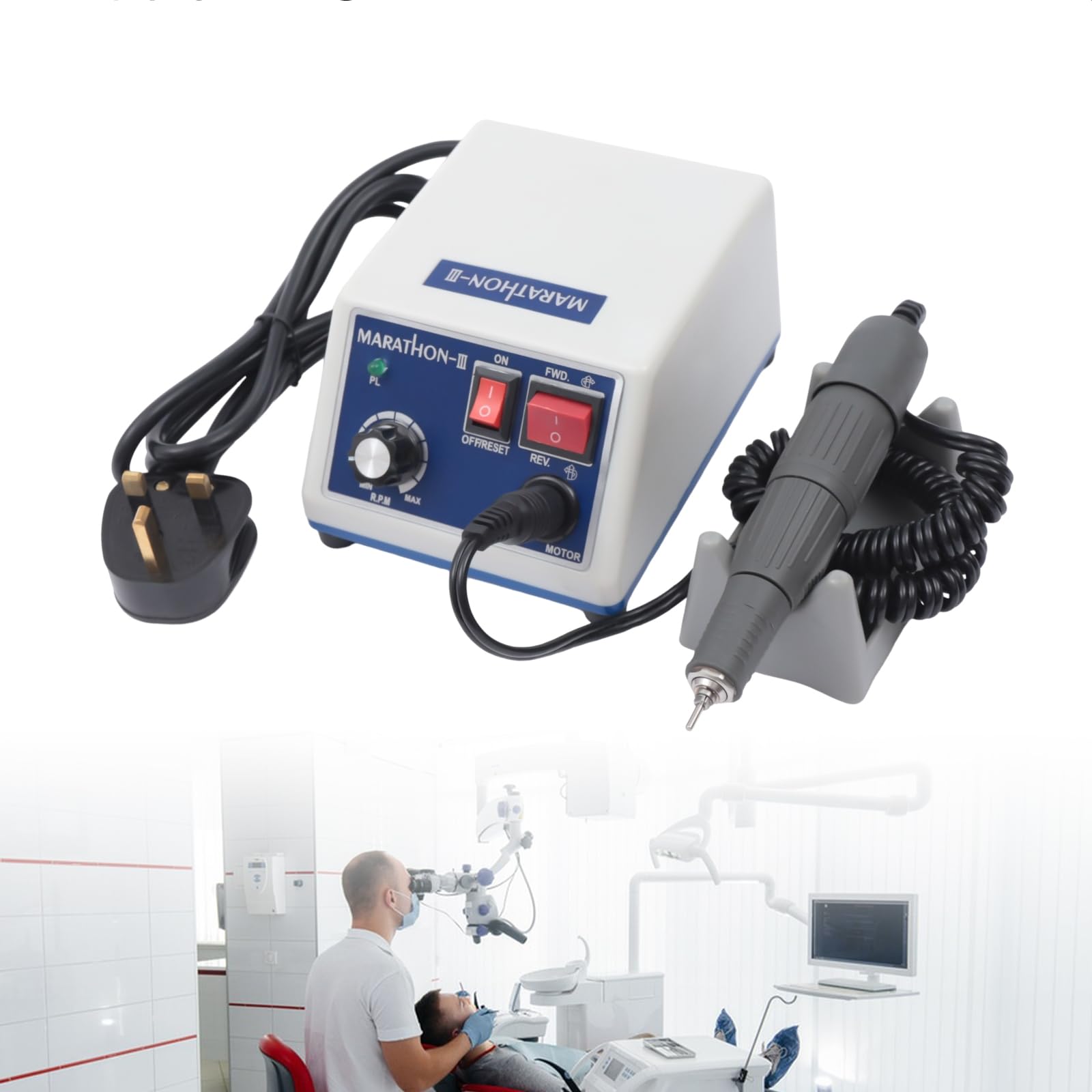 Micromotor de laboratorio 0-35000rpm Maratón Dental Micro Motor para ingeniería dental
