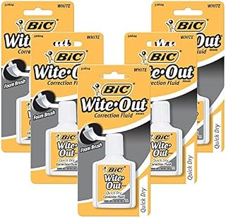 Bic White-Out Quick Dry Correction Fluid 5 pcs sku# 1849481MA