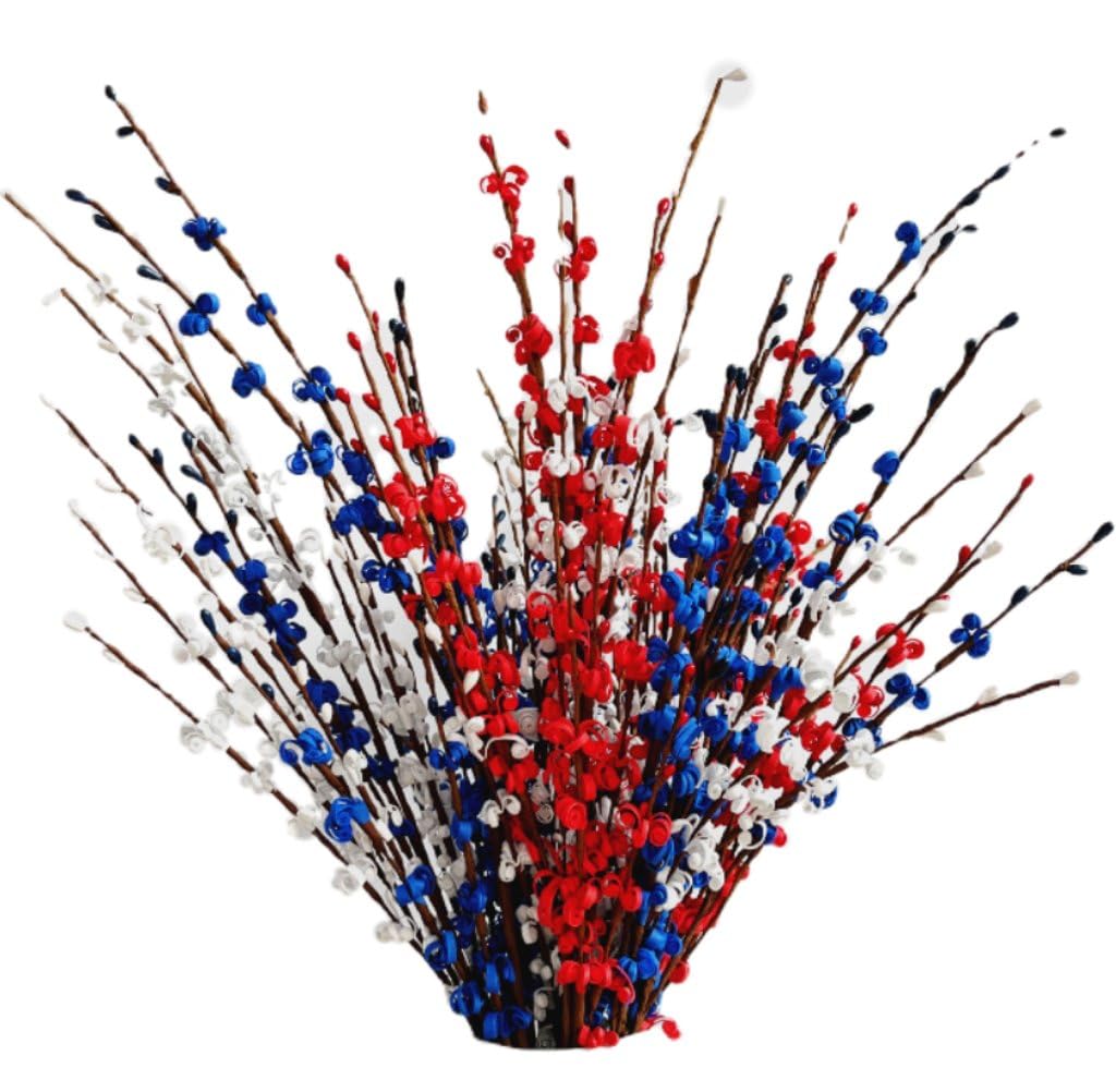 Branches du Jour de l'Indépendance pour décoration patriotique et grand bouquet de table festif
