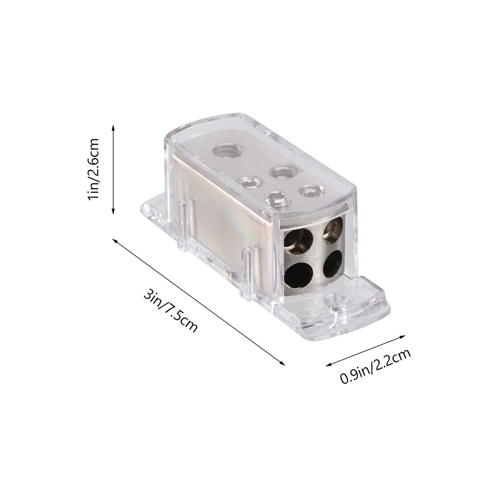 VORCOOL 4-Wege Auto Audio Stereo Amp Power Ground Kabel Splitter Verteilerblock 4GA 8GA für Autos Boote