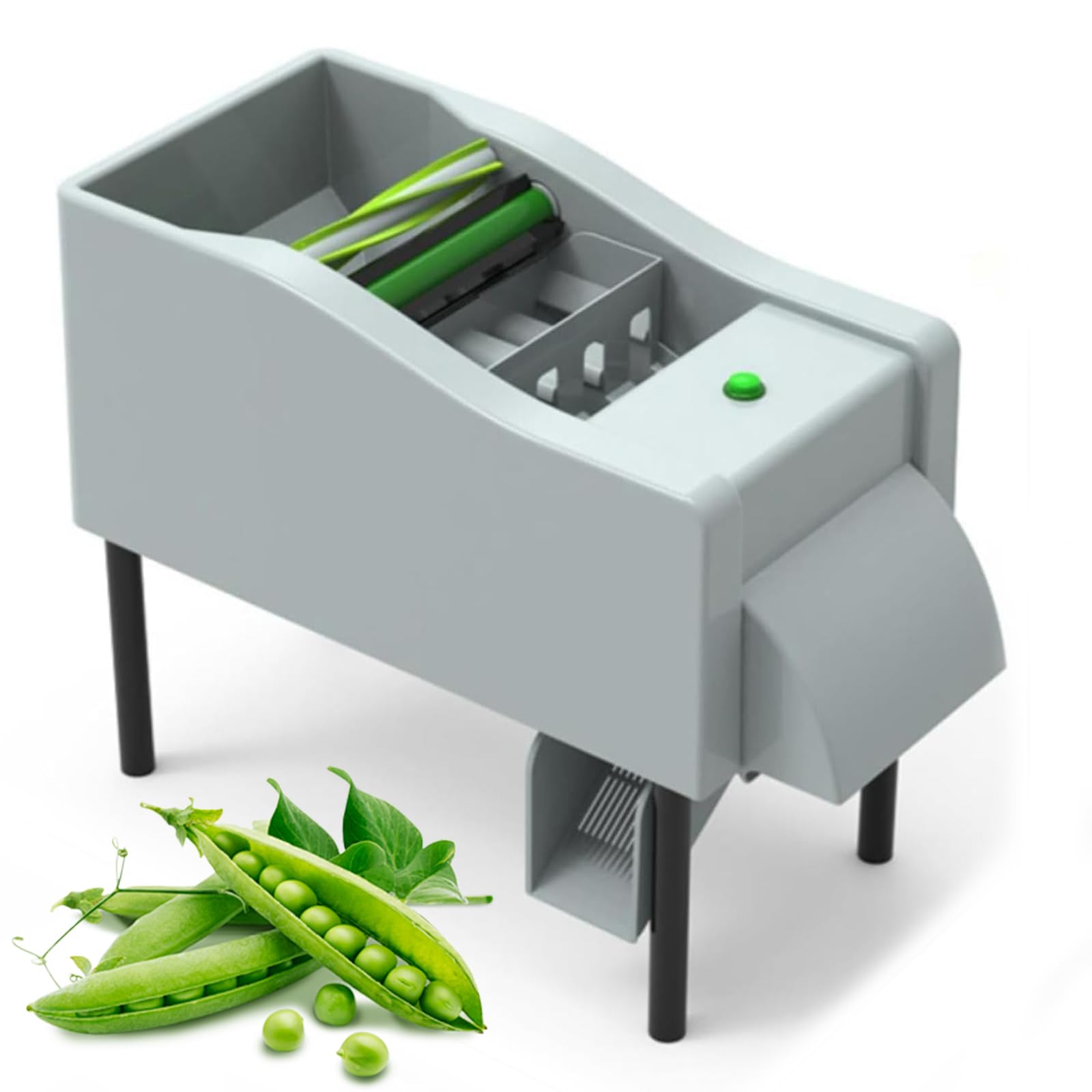 Eoweiot Commercial Electric Pea Sheller Machine, High Efficiency 25-40KG/H, Low Breakage Rate, for Shelling Peas, Soybeans, Black Beans
