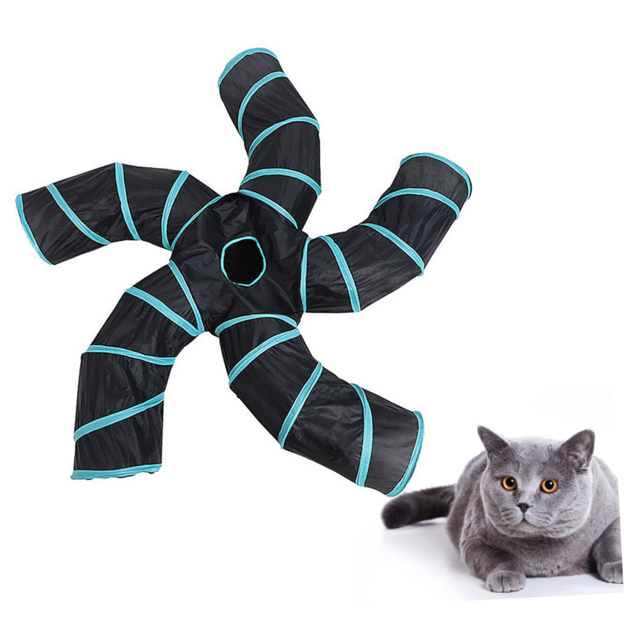 FRCOLOR 2 túneles para Cachorros pequeños, Juguetes para Gatos, Tubo de Conejo, Juguete para Jugar a Mascotas, Juguete para Gatos, nácar, túnel para