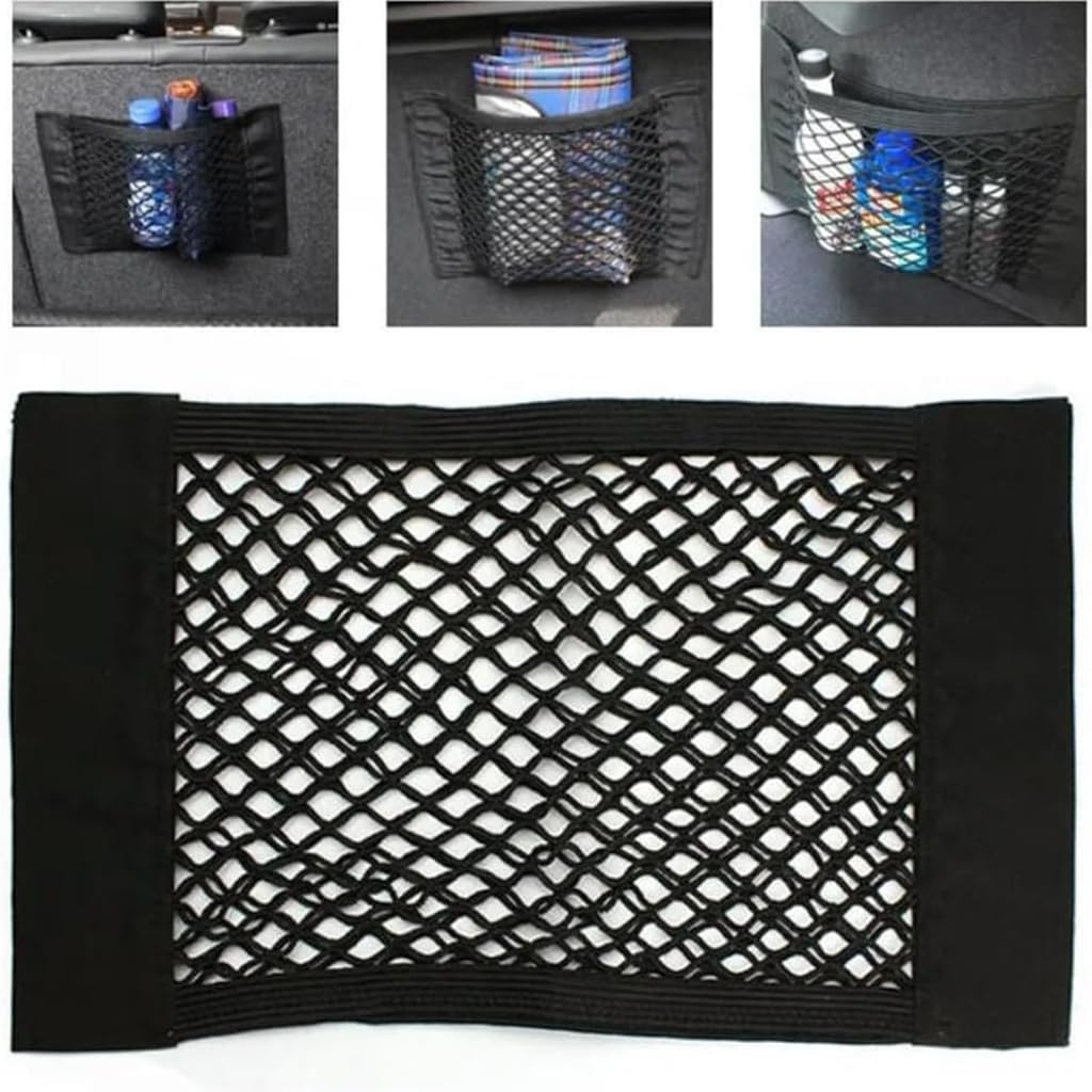 Filet De Coffre Pour Opel Grandland (2017-2025) - 80x60 Cm, Noir, élastique, Pour Ranger Courses, Bagages, équipement Sportif