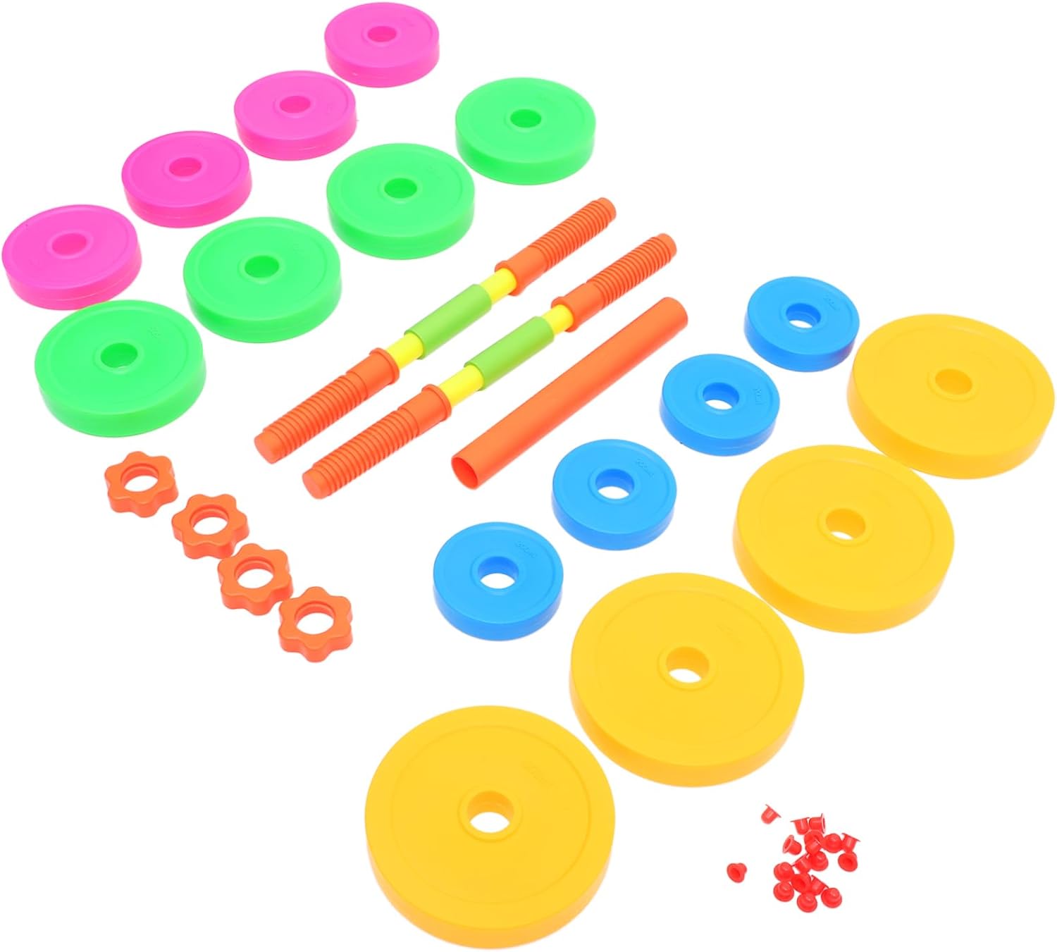 POPETPOP 1 Set Adjustable Dumbbell of Plastic Barbells for Boys for Exercise Muscle Development for Kindergarten Home Workouts Lightweight Durable