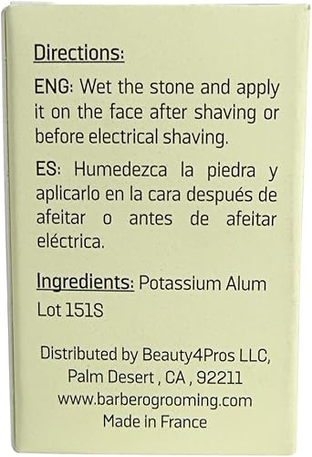 Miniatura 5 de Barbero Bloque de alumbre 2.64 oz / 75 g Paquete de 6