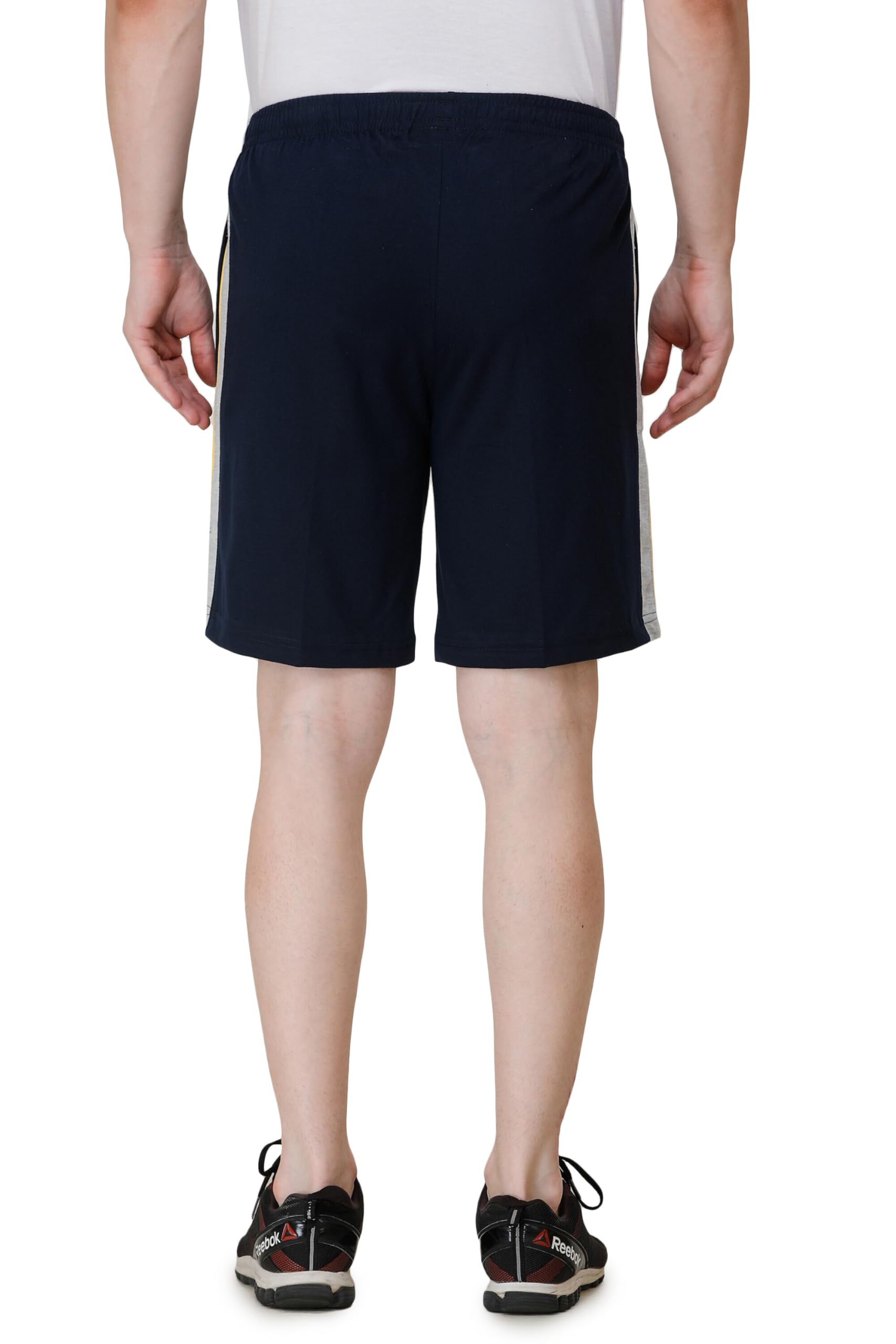 Cotton Bermuda Shorts for Men | Lightweight Hosiery Fabric | Elastic Waistband with Drawstring | Sweat Absorbent | Comfortable Active & Lounge Wear-image-0