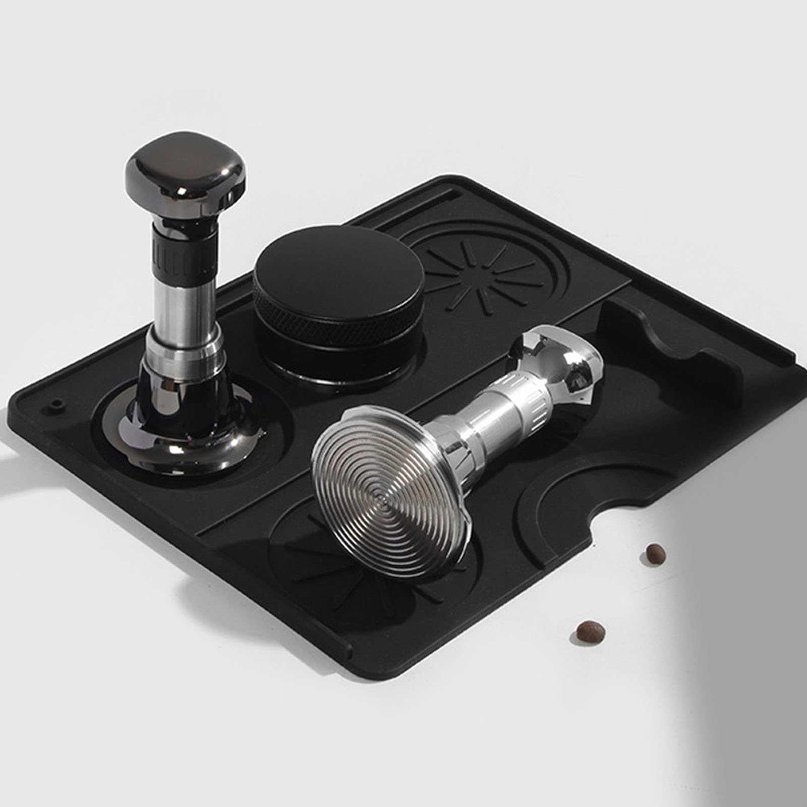 Kaffee Boden Manipulation 304 Edelstahl Basis Federmechanismus Konsistentes Druck Espresso Tamping Werkzeug Ergonomische Kaffeezubehör