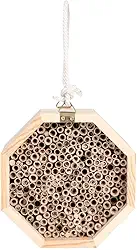 Casa de Inseto de Madeira, Dispositivo Estilingue Casa de Abelha de Inseto Cofre de Inseto de Madeira Não Tóxico Hotel Conveniente Inseto de Suspensão Hotel Habitats de Insetos