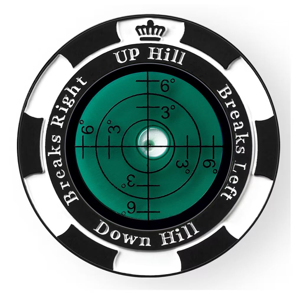 SlopeMaster ProGreen Reader - High Precision Golf Ball Marker, Green Reading Aid, Golf Accessories for Men and Women (Black and Dark Green) โ image 1