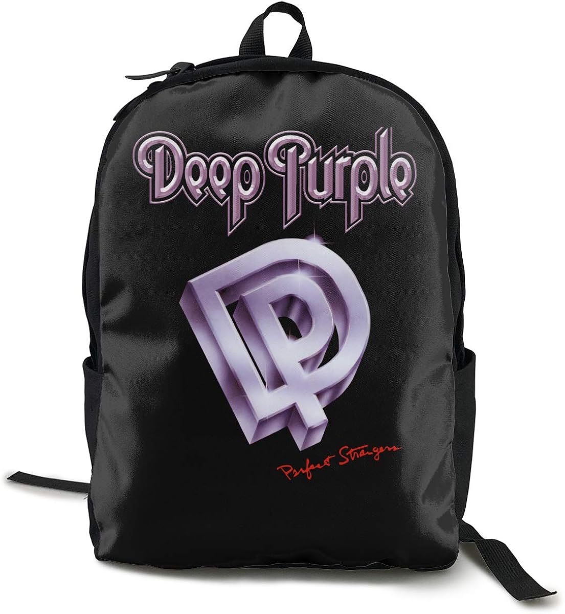 Deep Purple Backpack Unisex Custom Fashion Casual Multifunction Travel