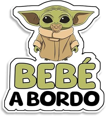 Pegatina Bebé a Bordo Star, Stormtrooper, Vinilo Adhesivo UV para Coche, 15 x 15 cm (Baby Yoda) | Ya disponible en tu tienda friki favorita! En mundofriki.es!