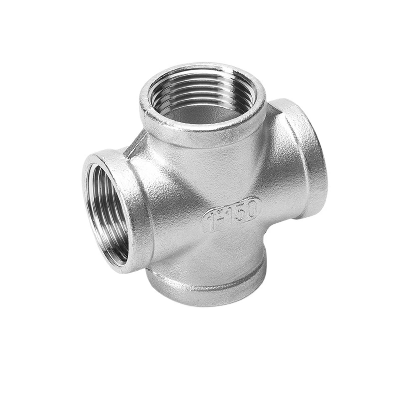 304 drut wewnętrzny ze stali nierdzewnej czterokierunkowa klamra z gwintem wewnętrznym gwint uszczelka do rur wodnych akcesoria hydrauliczne 4 minuty 6 minut 1 cal (G3/8)