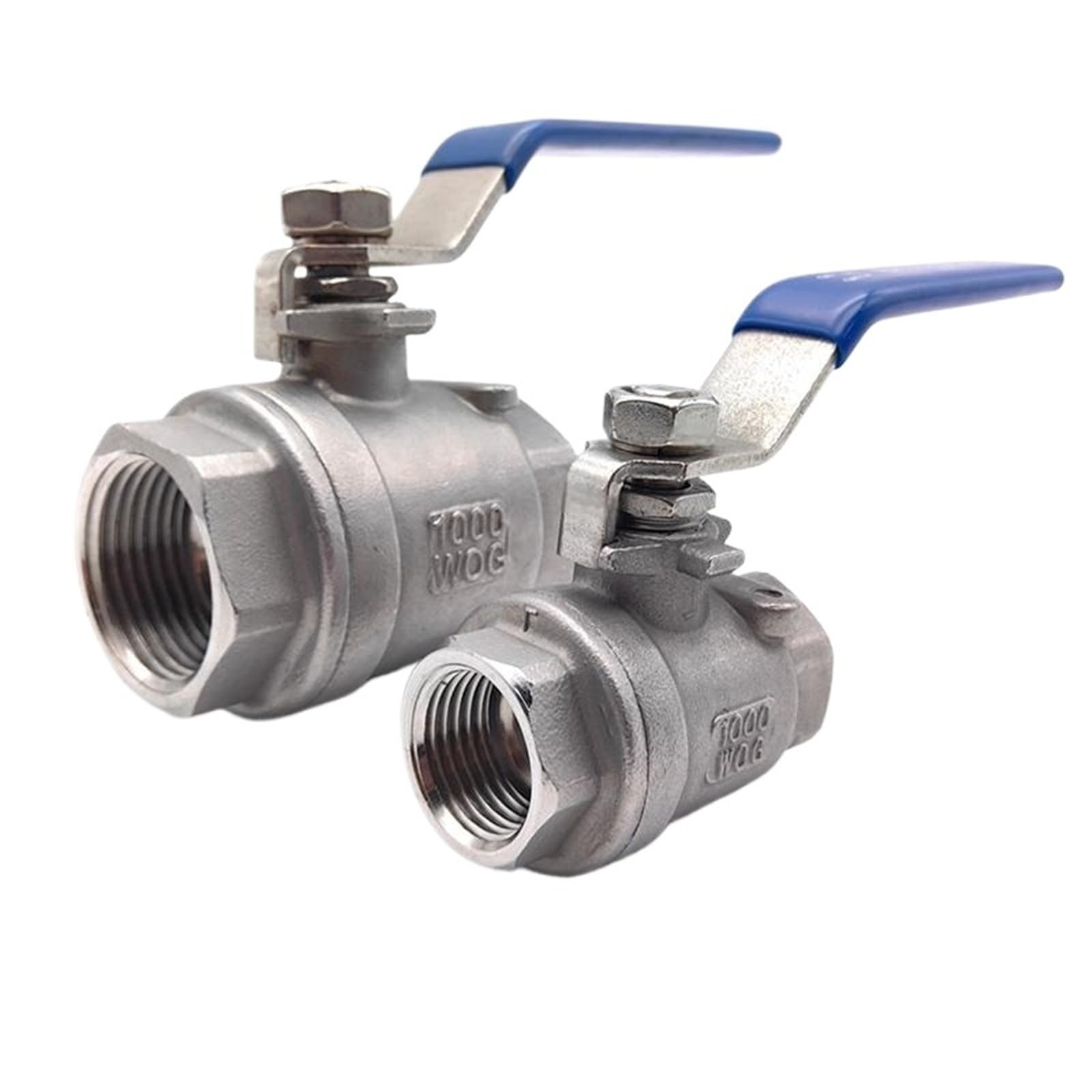 Válvula de bola para agua, gas y aceite con rosca hembra de 1/2" en acero inoxidable 304