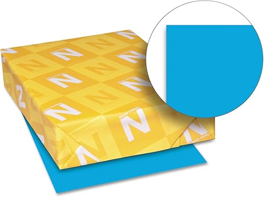Astrobrights Color Cardstock, 65 lb Cover Weight, 8.5 x 11, Celestial Blue, 250/Pack