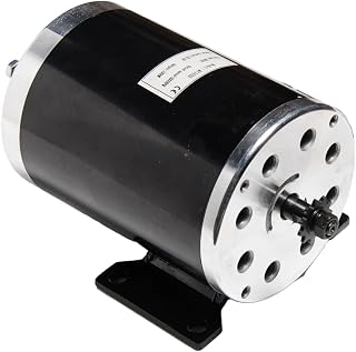 MY1020 1000W 36V with Base Electric Motor Volt DC Watt 35.6 Amp for Scooter Bike Go-Kart Mini Bike Replace ZY1020 Reversible w 11 Teeth Sprocket #25 Chain by Alfa Wheels (1000W 36V, Bottom Base)