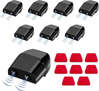 Suvnie 8 PCS Deer Whistles for Cars, Avoid Collisions Deer Warning Whistle with Adhesive Tape, Ultrasonic Animal Alert Dev...