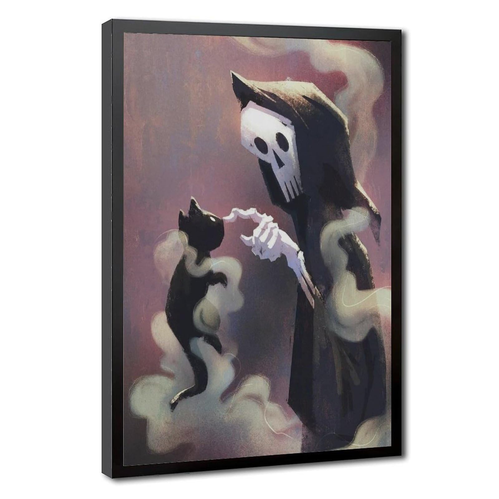 Bareronor Ghosts And Cats Funny (14) Canvas Poster Bedroom Decor Landscape Office Room Decor Gift 24" L X 36" W