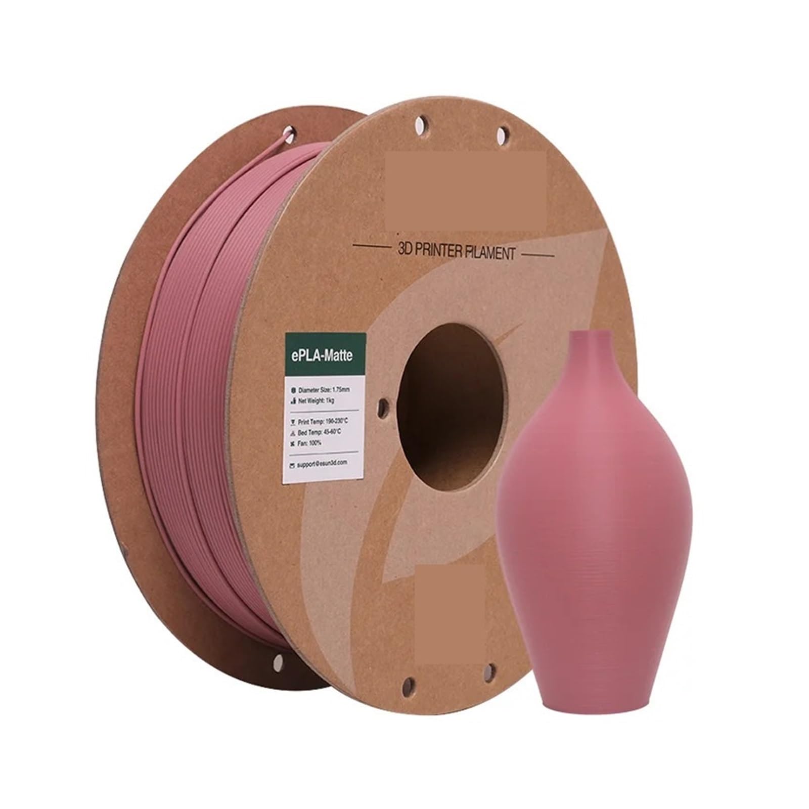 Filament do drukarek 3D, PLA Matte 1,75 mm KG (2,2 LBS) szpula, włókno do drukarki 3D, materiał druku drukarek Matowy(Morandi Purple)