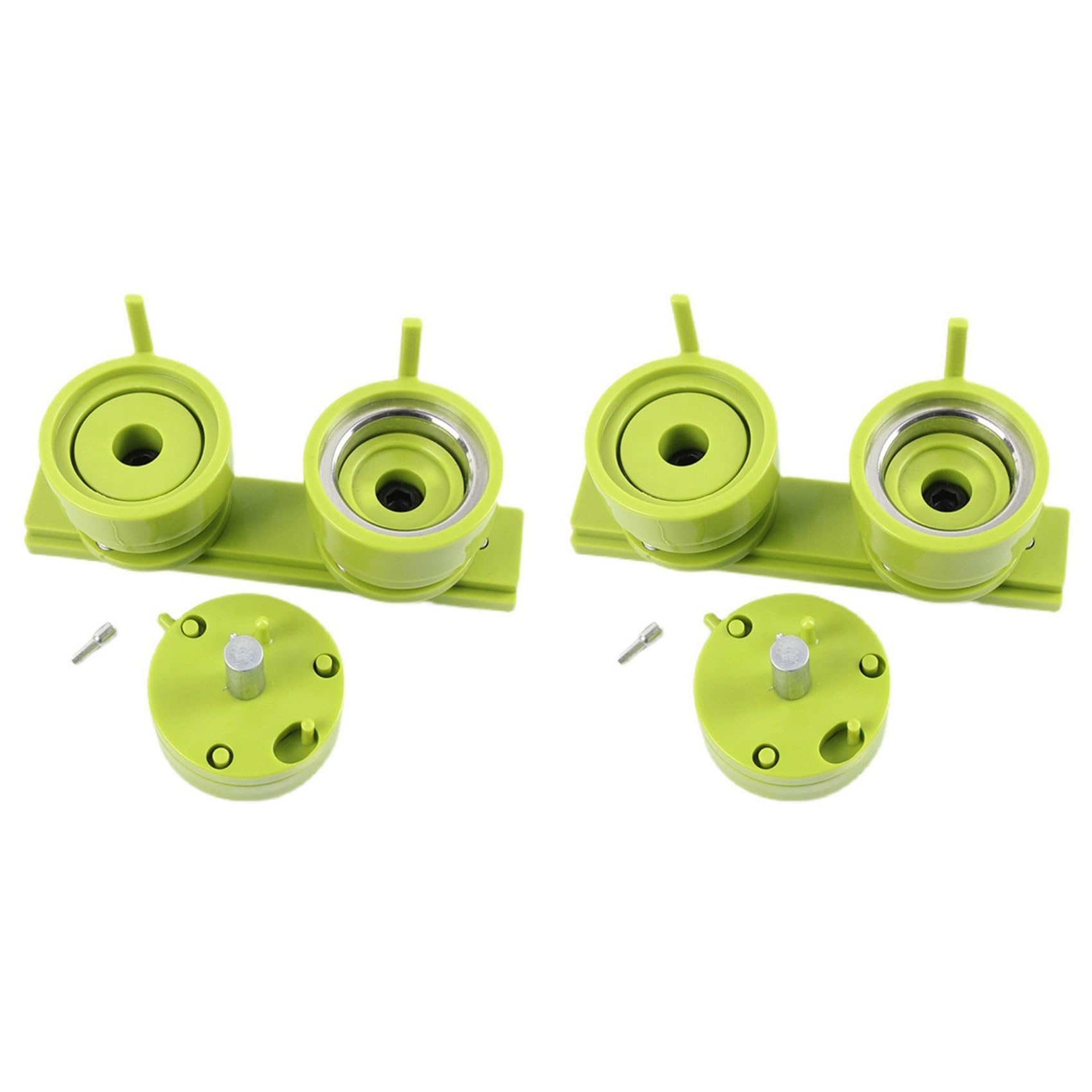 Jnchdghwa Green 2X Diy Home Badge Making Mould Pin Button Maker Die Mould Badge Maker Craft Supplies Badge Pins Mould, 32Mm Mold
