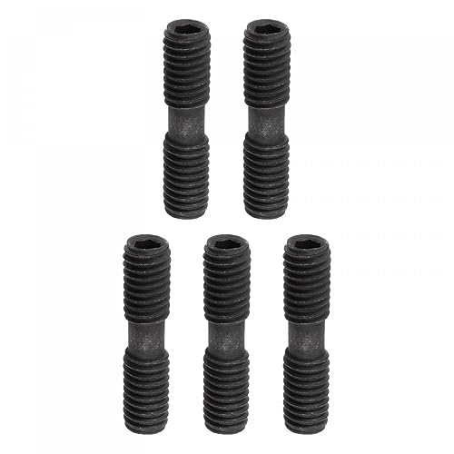 uxcell Tornillos de cabeza hexagonal M6x25 para soporte de herramientas de torneado de torno CNC, 5 piezas