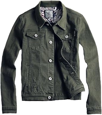Mens Classic Slim Fit Trucker Denim Jean Jacket