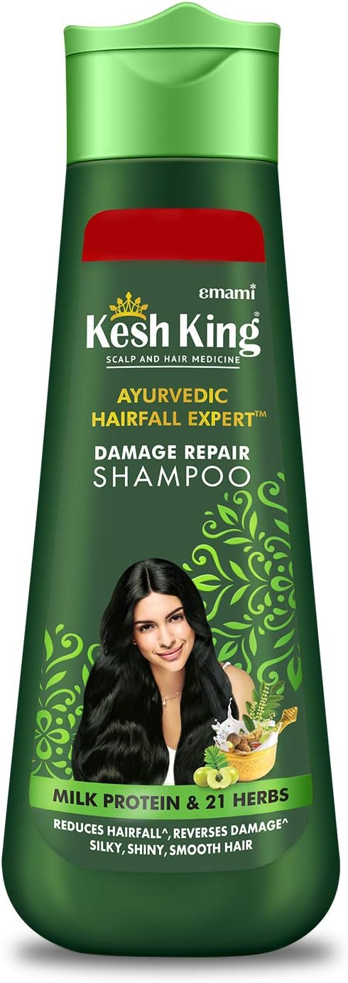 Emami Kesh KingScalp and Hair Medicine Ayurvedic Hairfall Expert Damage Repair Shampoo, 80 ml