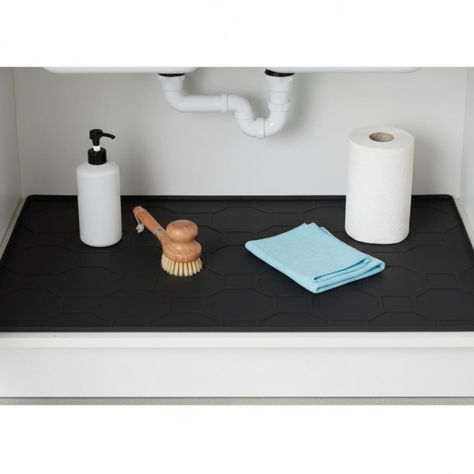 Alfombrilla con BOR, Negro, 71 × 55,8 Cm