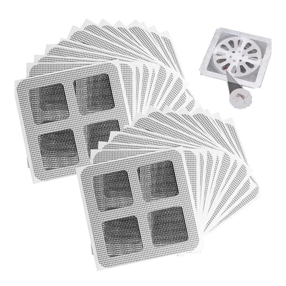 50pcs Disposable Hair Drain Catcher - Anti-Clogging Shower Filter for Bathroom & Kitchen Drainage