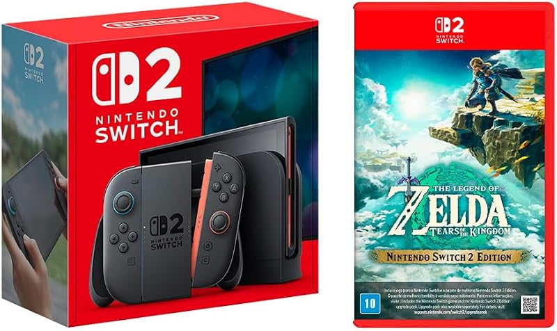 Console Nintendo Switch 2 + Jogo Legend of Zelda: Tears of the Kingdom