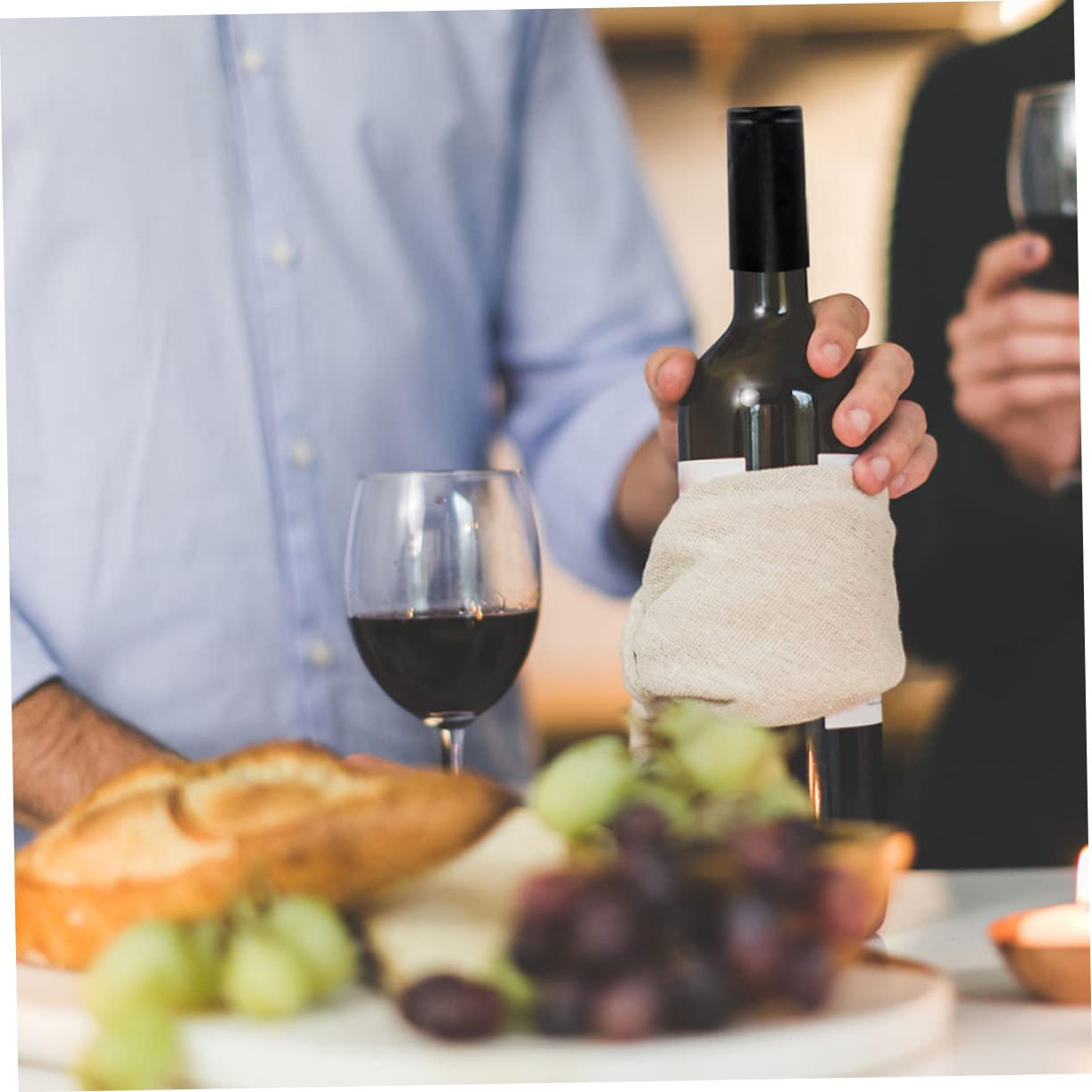 BRIGHTFUFU 100pcs Wine Saver Vacuum Stoppers Red Wine Bottle Sealing Film Heat Shrink Caps Bottle Seals