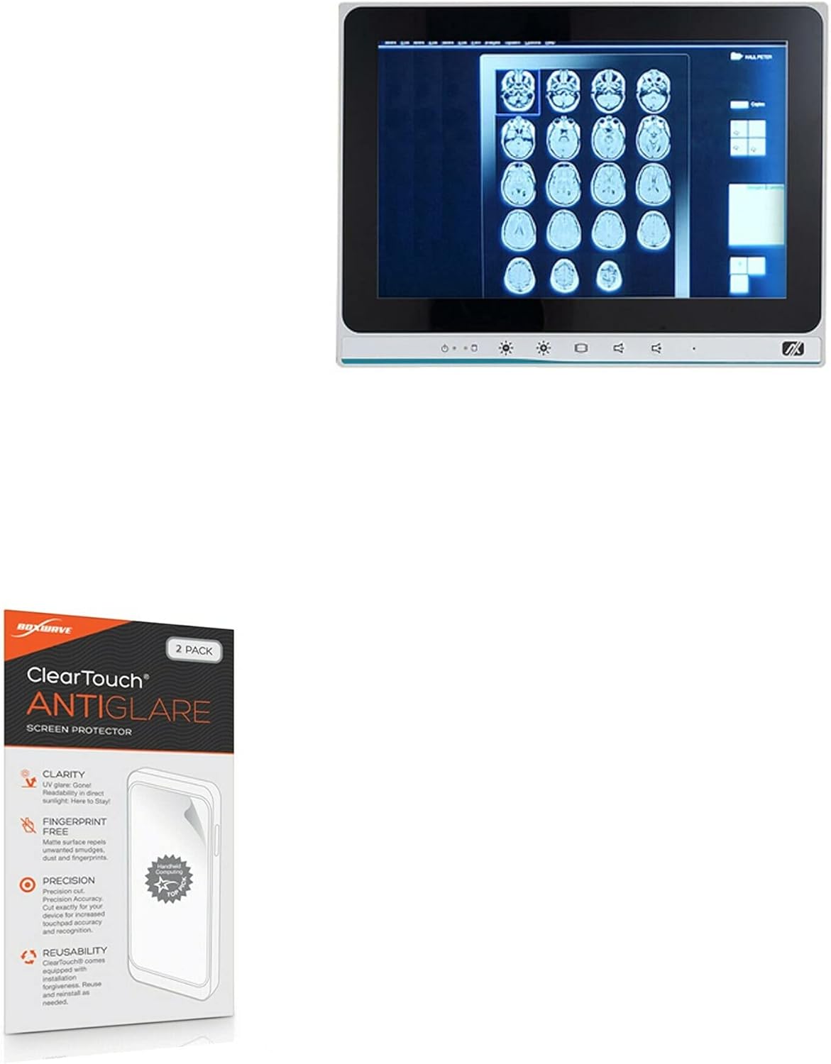 BoxWave Screen Protector Compatible with BSI Computer MPC103-845 - ClearTouch Anti-Glare (2-Pack), Anti-Fingerprint Matte Film Skin