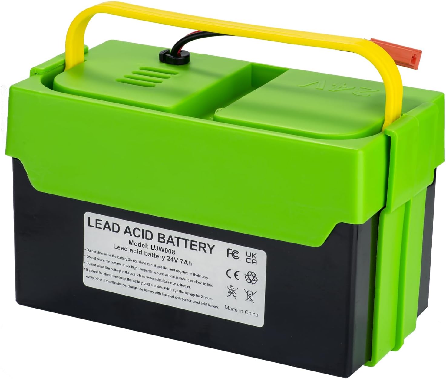 24V 7Ah Lead Acid Battery, Replacement for Best Ride on Cars Thunder UTV Kids Ride-On Car