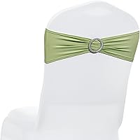 Vista 22 de MDS - Paquete de 250 lazos de elastano para silla, universales, bandas elásticas para silla, lazos con hebilla, lazo deslizante para decoración