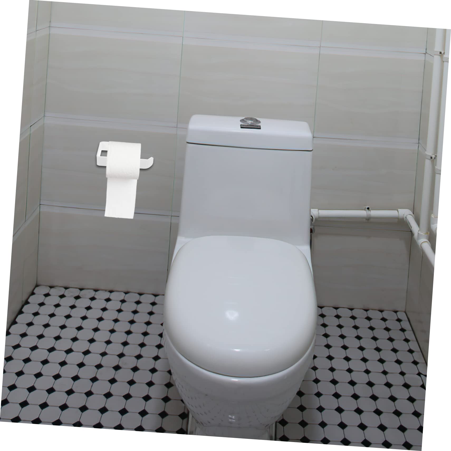 CMBSSTFC Soporte para Toallas de Papel Soporte para Papel higiénico Soporte para Toallas de Papel Soporte para Rollo de Papel Estante para Toallas de Papel Autoadhesivo Barra para Toallas de Papel