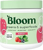 Bloom Nutrition Super Greens Powder Smoothie & Juice Mix - Probiotics for Digestive Health & Bloating Relief for Women,...