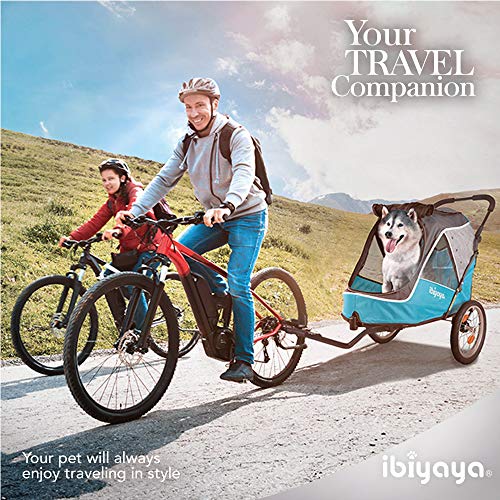 2-in-1 Happy Pet Dog Stroller and Bike Pet Trailer for Medium and Large Dogs - Heavy-Duty Pet Strollers with Air-Filled… - Image 7
