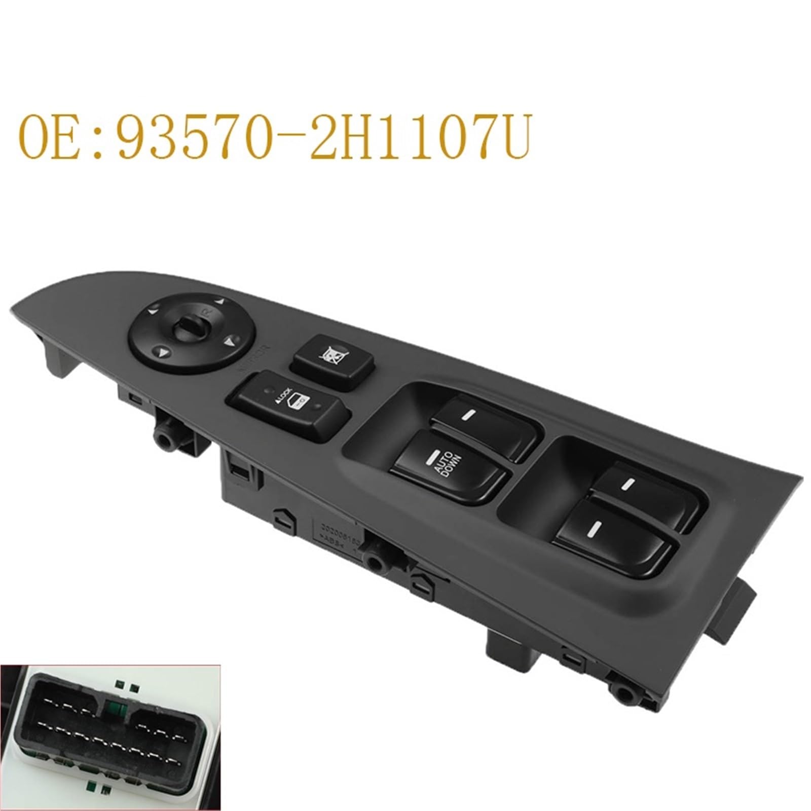 Fensterheberschalter Master-Fensterheber-Türschalter 935702H1107U für Hyundai für Elantra 2.0L 2007–2010 reparieren