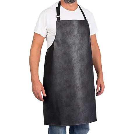 KNG Waterproof Charcoal Vinyl Apron