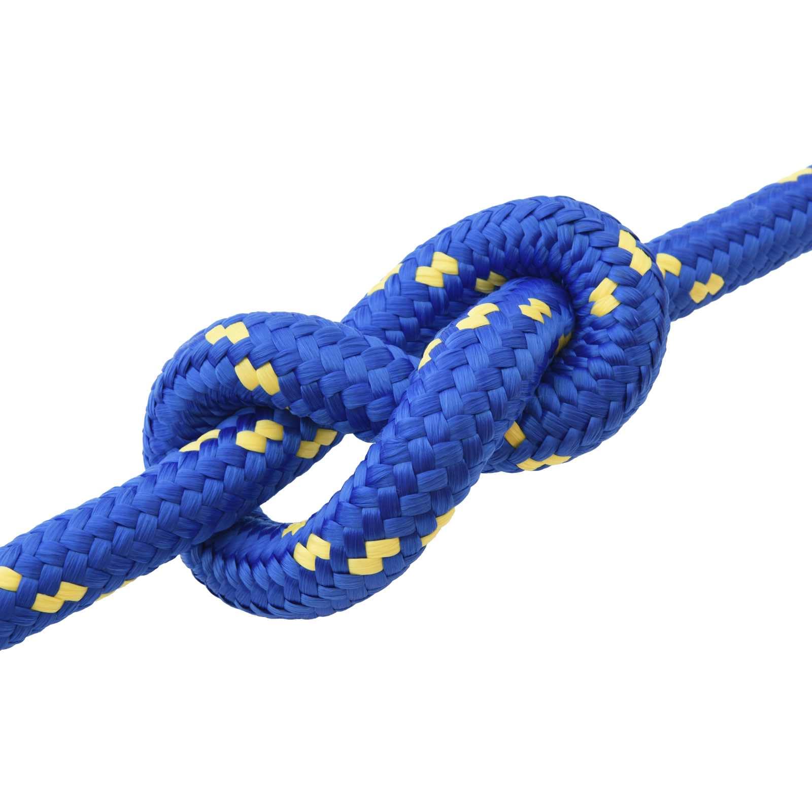 Bootsseil blau aus PP, 5 m Länge, 5 cm Durchmesser, leicht und schwimmfähig, wetterfest für Segeln, Boot, Camping, Outdoor, Werkstatt, Befestigung und Sichern