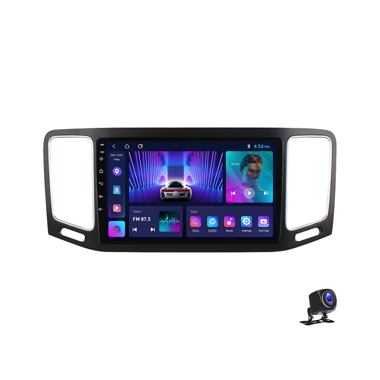 Autoradio Android 13 pour VW Sharan : Carplay sans fil et navigation GPS sur écran 9 pouces